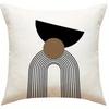 Abstract geometric line printed pillowcase modern Nordic style home furnishing room decoration living room sofa cushion cover