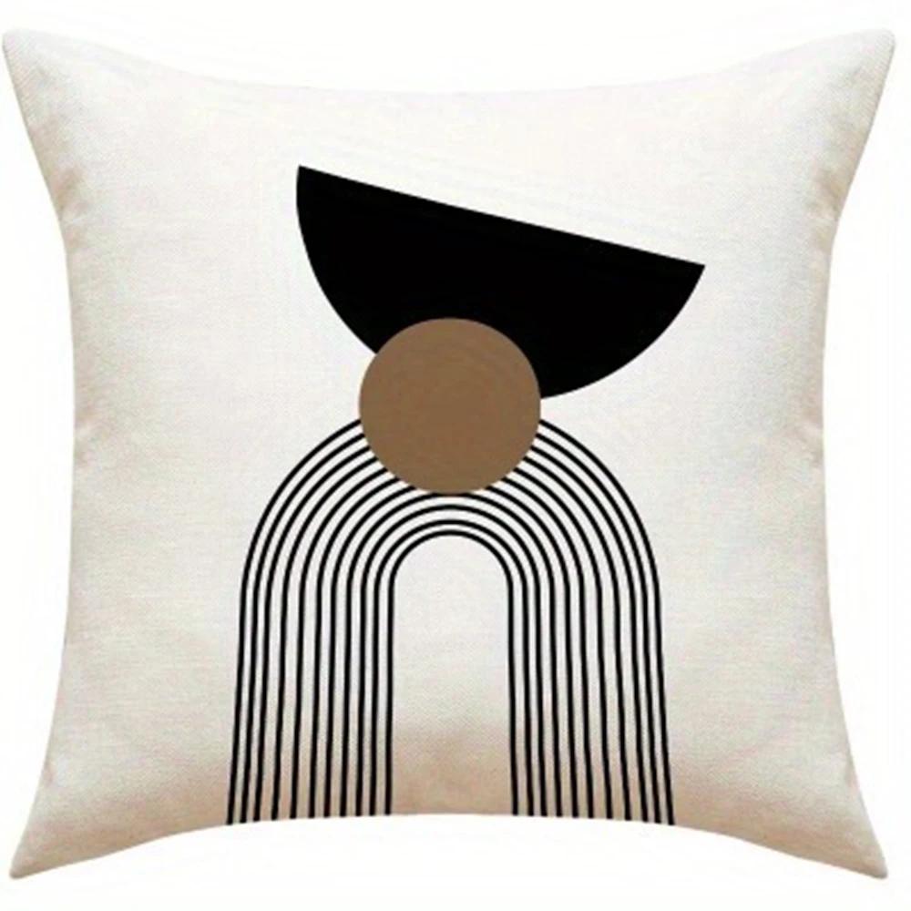 Abstract geometric line printed pillowcase modern Nordic style home furnishing room decoration living room sofa cushion cover
