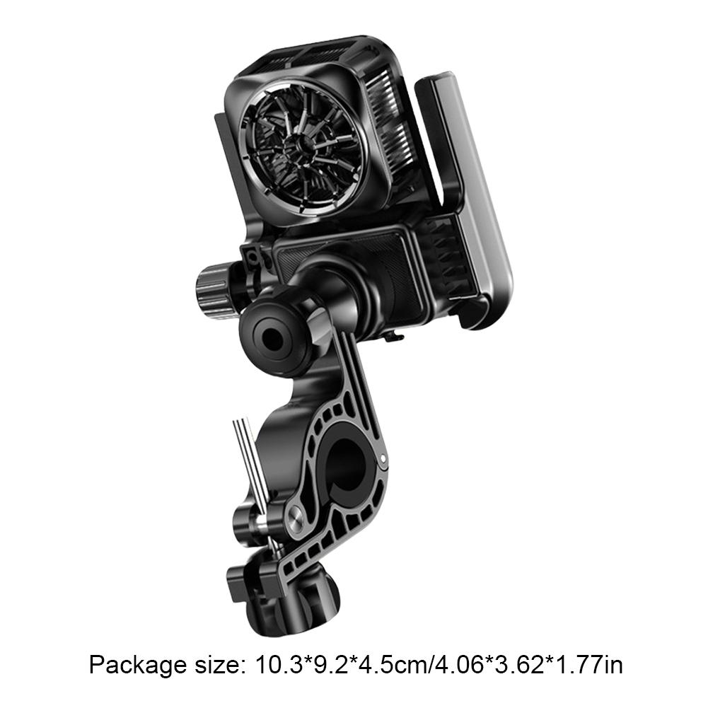 

Cooling Motorcycle Phone Mount Anti-Vibration Motorcycle Cellphone Holder Motorcycle Phone Holder for Motorcycle Bicycle Scooter