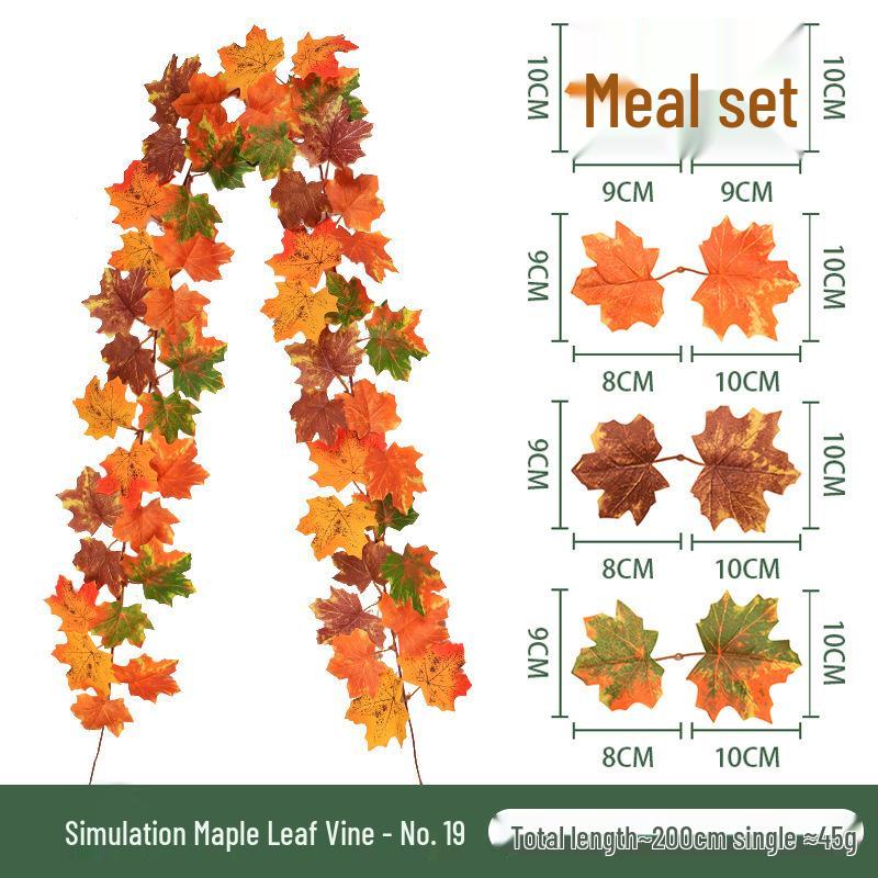 Autumn Maple Leaf Hanging Ornaments for Halloween & Thanksgiving Decorations