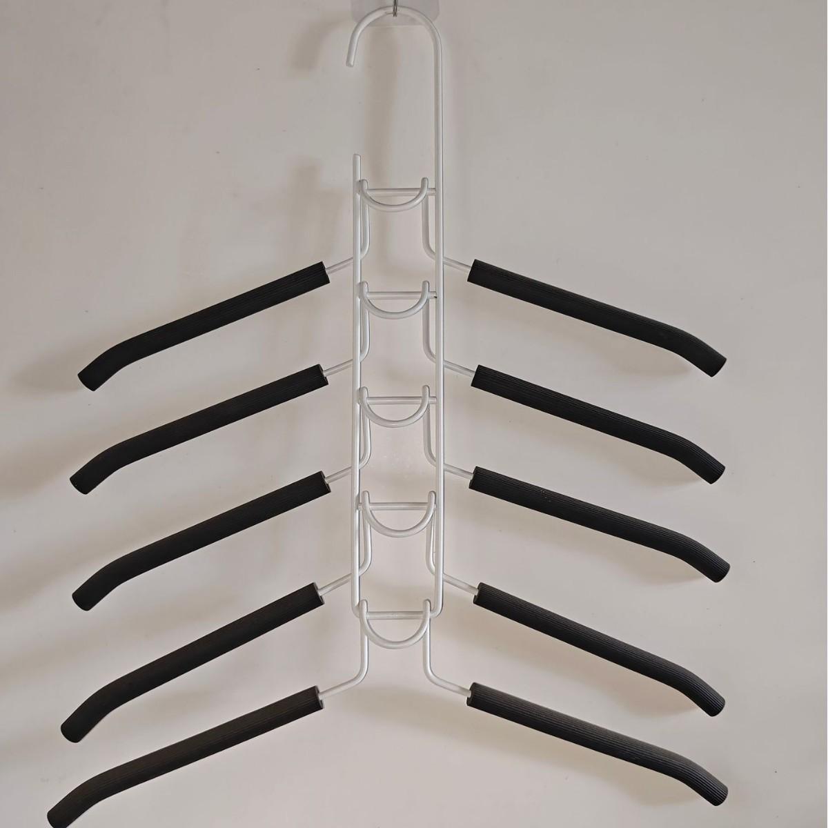 

5-слойный съемный держатель для хранения, вешалка для экономии места в помещении, цельная вешалка для одежды, сушилка для одежды 1PCS белый