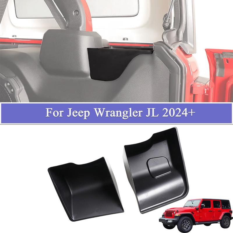 Rear Trunk Side Storage Box Organizer Tray for Jeep Wrangler JL Sahara 4-door 2024 2025 Interior Car Parts Accessories Tidying
