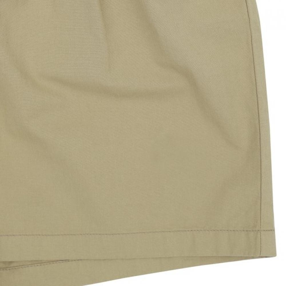 Bluetail Beige Woven Half Pants With Elastic Azb4pt02bg