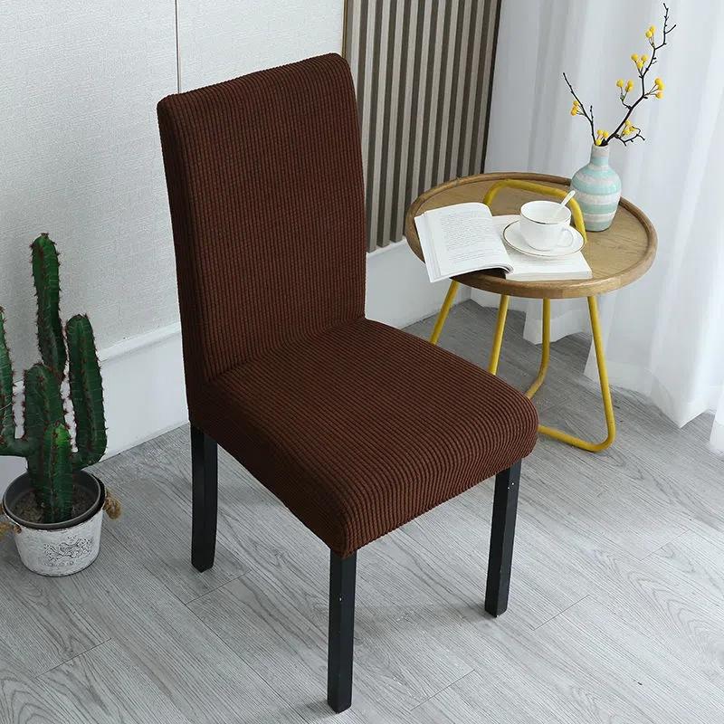 

WTEMPO толстый чехол на стул, набор подушек, чехол на обеденный стул, универсальный чехол на табурет, чехол на сиденье, эластичный чехол для обеденного стола в отеле, чехол на стул 1pc кофейный