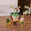 Stylish Owl Shaped Jewelry Organizers Compact Decorative Storage Box For Earrings Necklaces Rings