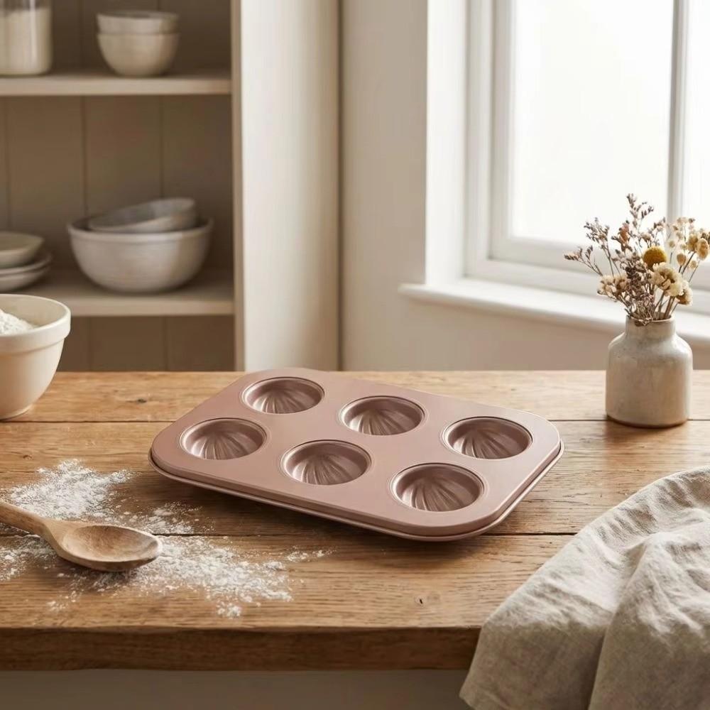 Easy Release Olive-shaped Muffins Mold Carbon Steel Baking Pan Bakeware Dessert Mold DIY Dessert