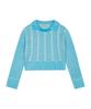 LARTIGENT Lk Cable Collar Knit(Sky Blue)