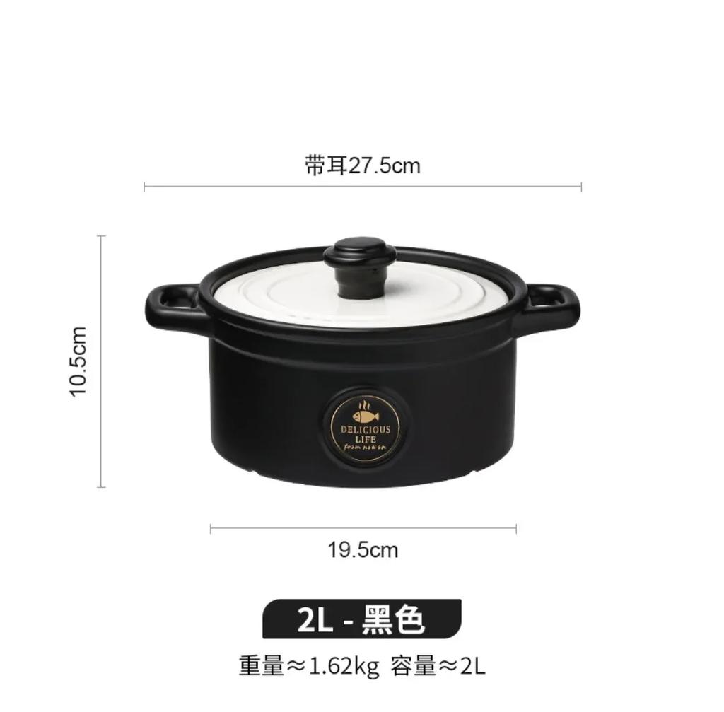 Ceramic casserole Nordic Green High capacity soup pot large Saucepan home Kitchen supplies pan big Cooking pot cookware