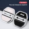 4Pc Silicone Car Door Lock Buckle Protector Cover For Jeep Grand Cherokee Wrangler JK Gladiator Compass Renegade Avenger Sticker
