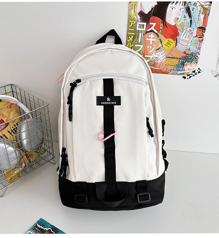 Trendy Unisex Large Capacity Backpack For Students With Stylish Nylon Fabric And Comfortable Supportive Design