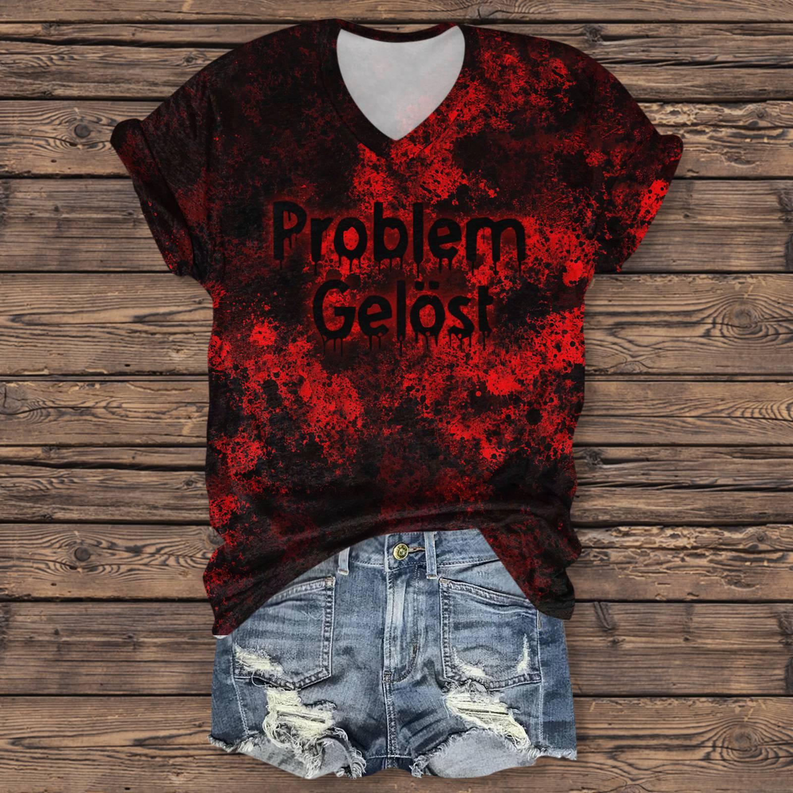 

Жіноча модна повсякденна літери на Хелловін з рукавом три чверті, топ з принтом обличчя привида XXXXXL