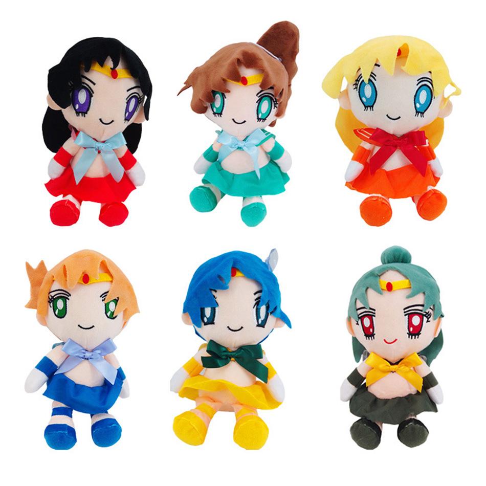 Japan Anime Sailor Moon Plüschtiere Tsukino Usagi Kaiou Michi Stoffpuppe Mädchenhafte Raumdeko Stofftier Kawaii Geschenke für Freundin