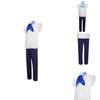 One Piece Marine Soldier Uniform Cosplay Costume White Polyester Material