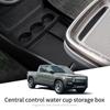 For RIVIAN R1T Center Console Storage Box TPE Car Central Lower Layer Tray Organizer Accessories Tidying