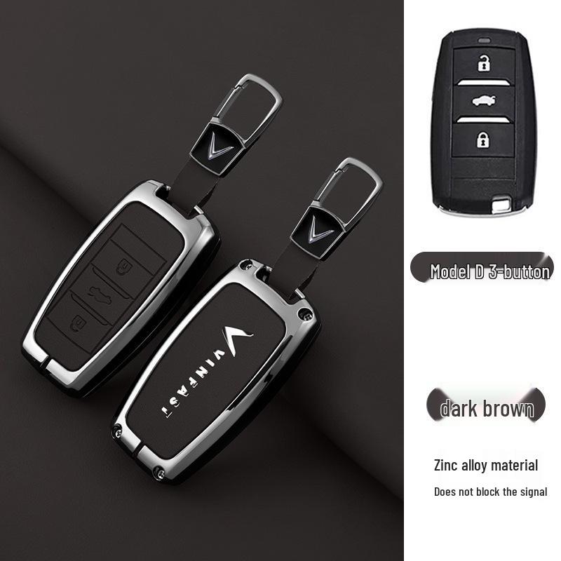 VinFast Key Cover & Metal Key Holder for VF5, VF8, and VF3 (Vietnam Edition)