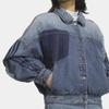 Adidas Women Trefoil Loose Fit Denim Jacket Kr5042