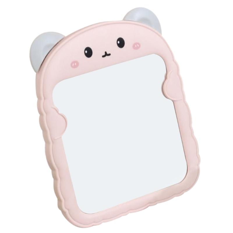 Cartoon Dressing Mirror Cute Cat Bear Makeup Mirrors Table Desktop Mirror for Women Girls Dormitory Dressing Mirrors