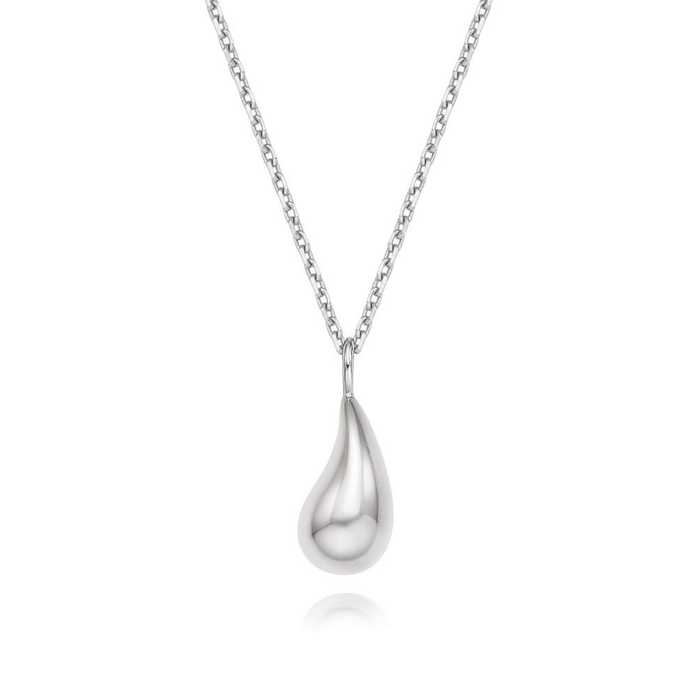 Stonehenge Silver Teardrop Necklace Sc24C20T