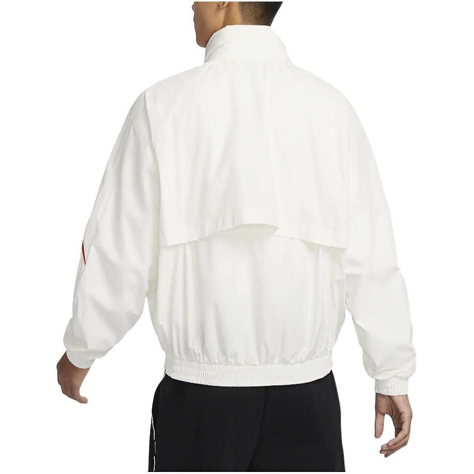 Nike Swoosh Woven Jacket (Asia Sizing) Sail/Picante Red/Sail Men Streetwear FB7878-133