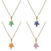 Stylish Starfish Pendant Necklace Animal Pendant Jewelry Cool Children Accessories Chain Necklace for Boys and Girls