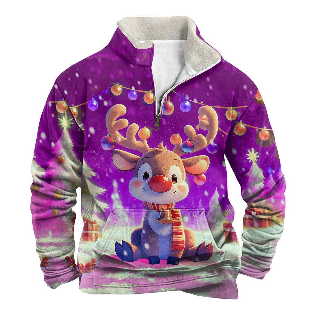 Frühlings- und Herren-Sweatshirt mit Stehkragen ist ein lässiges Outdoor-Pullover-Oberteil