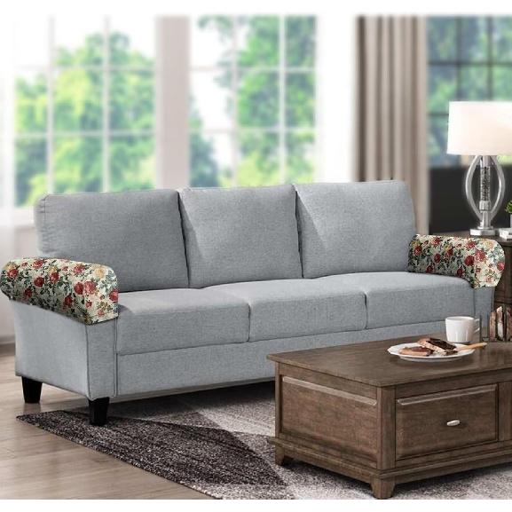 Arm Chair Covers - Set of 2, Slip Covers for Armchairs & Recliners, Integrated Twist Pin - Rose Red