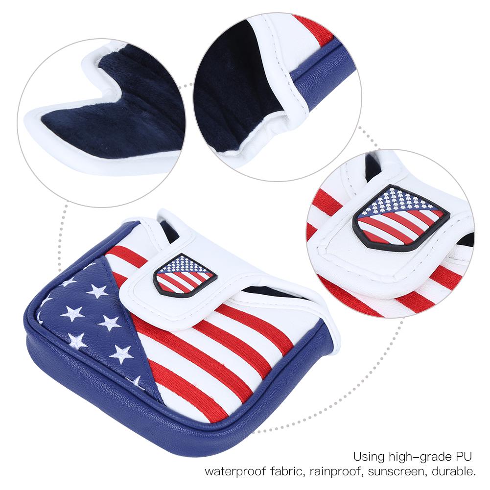 Golf Putter Magnetic Protection Covers Waterproof Headcover with Embroidery Pattern Accessorylarge