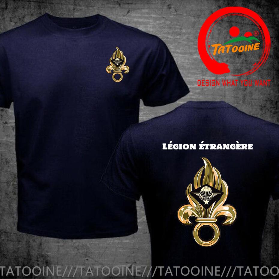 T-shirt Simbolo Legione Straniera Francese Per Uomo Francia Lgion Trangre Logo Tshirt Nuova Moda Estiva Maglietta Casual Camiseta