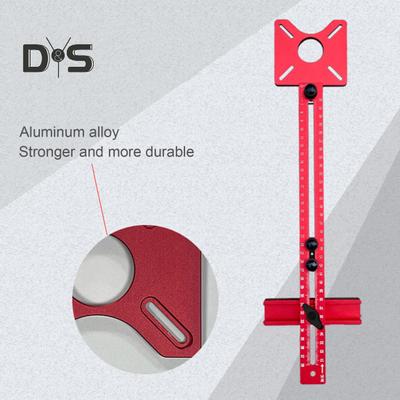 Router Milling Groove Bracket Cabinet Hardware Jig Enhanced Stability Removable Design Adaptable Base Doweling Guide Punch Locator