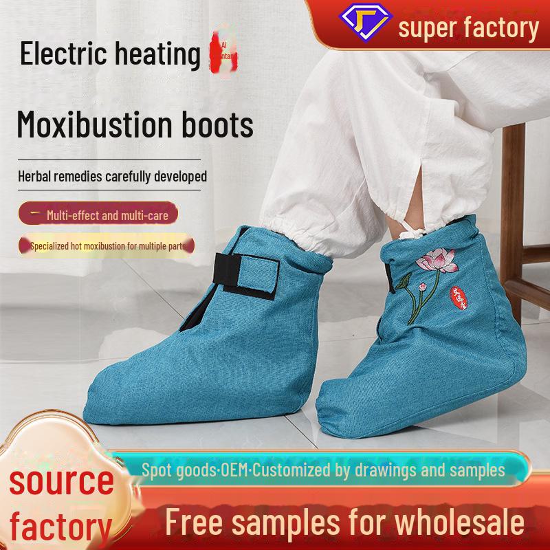 

«Электротепловые сапоги для прижигания ног с мешочком из полыни» moxa lining, pair