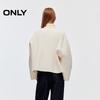 ONLY Women's 3D Button Loose Fit Short Wool Blend Coat