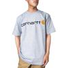 Carhartt K195 Signature Logo Short Sleeve Size HGY T-Shirt, Men's, S-USA, (Grey) [Used]