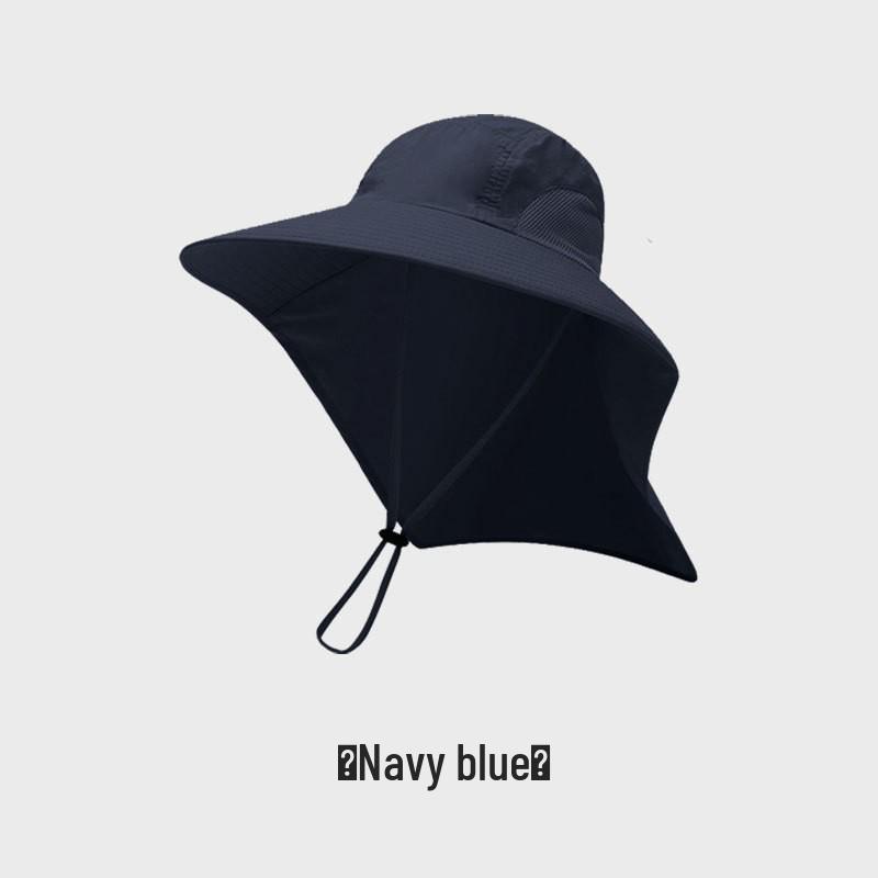 Herren Sommer Sonnenschutz Fischerhut mit breiter Krempe, Nackenschutz und Netzeinsätzen an den Seiten für Outdoor-Aktivitäten