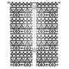 Perdele din tul retro cu model geometric boho pentru sufragerie dormitor Perdele de bucătărie transparentă din șifon modern