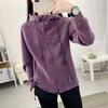 Outdoor Hood Camping Hiking Jacket Women Warm Thermal Fleece Thicked Sweater Comfortable Fishing Outerwear