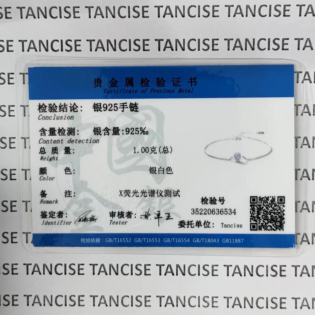 Tancise 925 Sterling Silver Zircon Bratara Bijuterii Geometric Beads Lant Link Bratari Moda Cadou de nunta pentru femei prietene