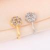 Elegant Zirconia Flower U-Shaped Non-Piercing Nose Clip