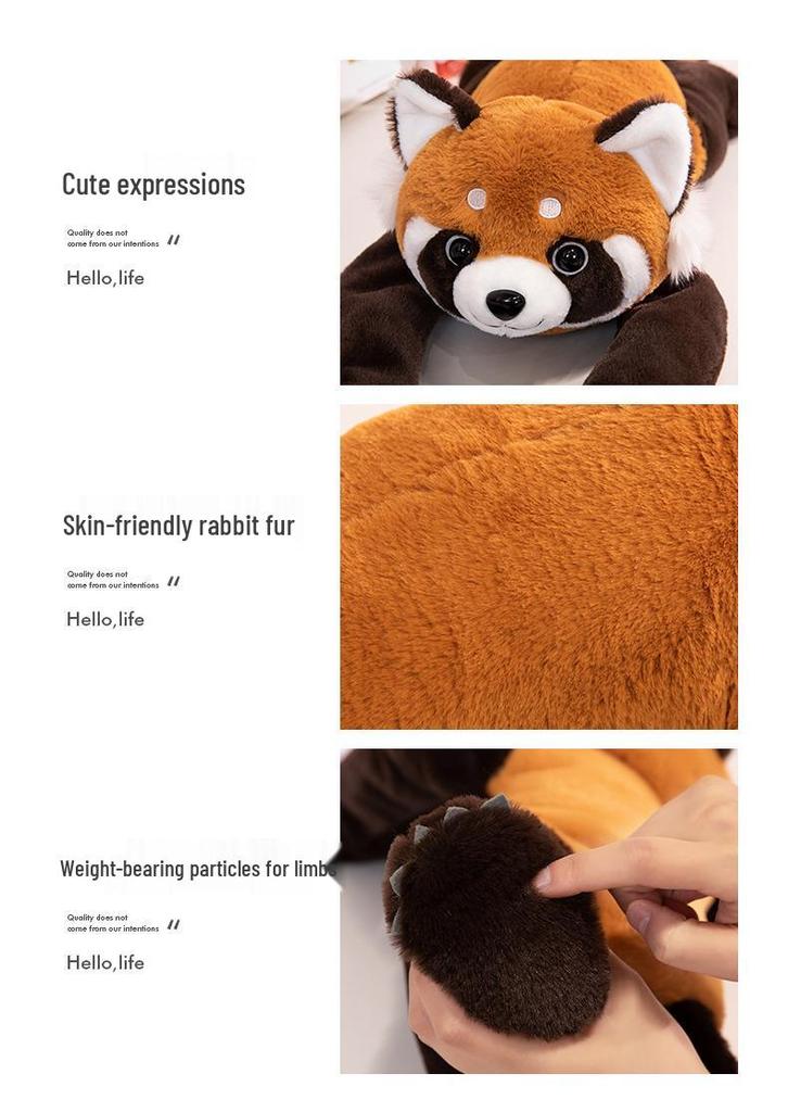 New Style Raccoon Panda Plush Toy - Cartoon Shoulder Doll for Kids