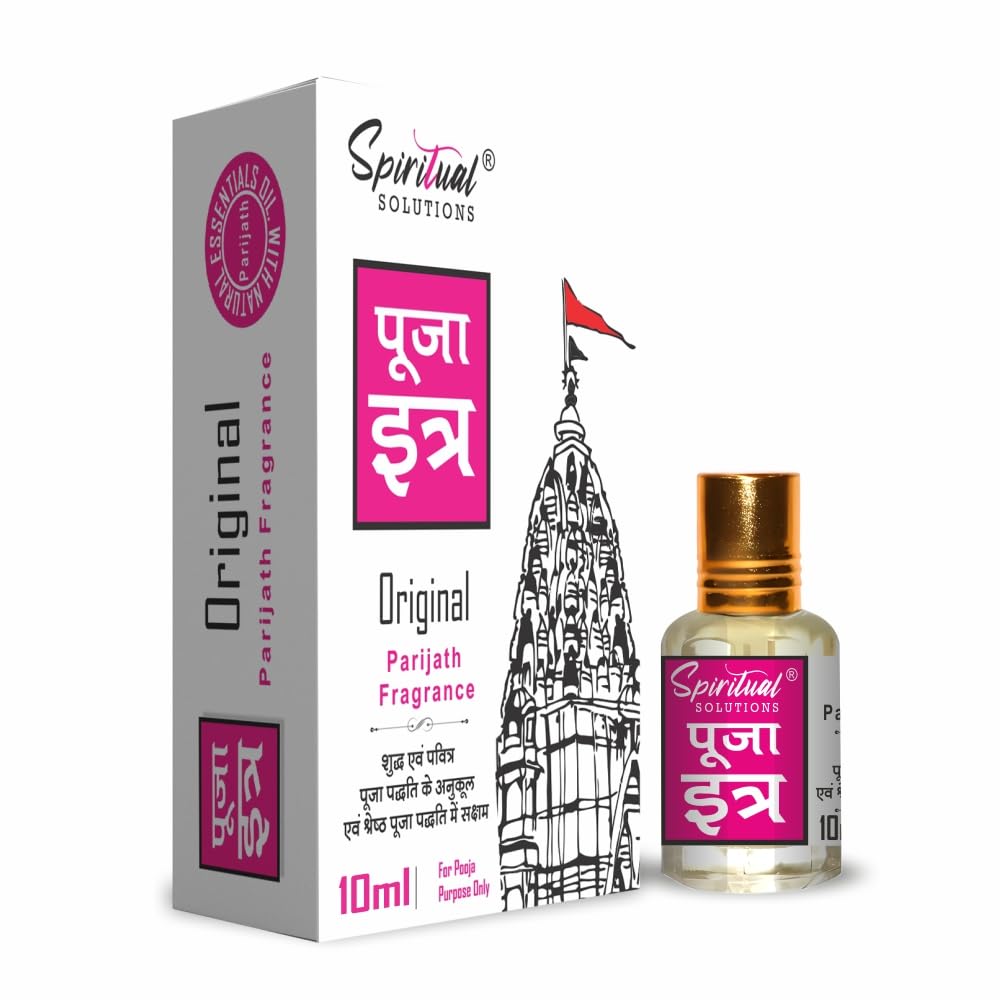 Pooja Itra Mogra 10 ML | Premium Pooja Itra for Home and Mandir | Pure and Natural Fragrances for Worship