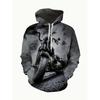 Digitally Printed Fashionable Hoodie - 3D Printed Pattern. Simple, Fashionable and Casual Long Sleeves