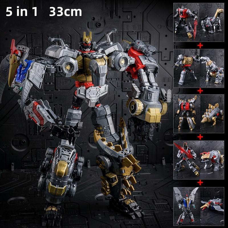 Baohaixing MINI 21CM New Transformation Toys 6 In 1 Devastator Action Figure Robot Engineering Vehicle Model Gift Child Kid