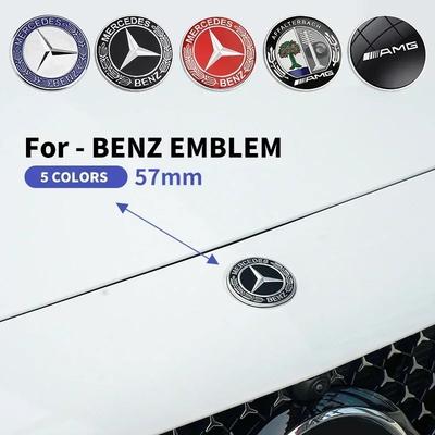 C200 E200 Neu 2025 Für Mercedes Benz 1 Stück 57mm Auto Fronthaube Emblem Abzeichen Motorhaube Auto Zubehör Für Mercedes Benz W204 W205 W2