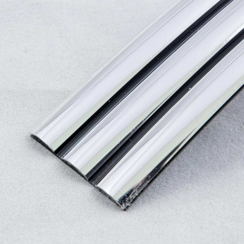 Create X346 3 Row Line Mole, Chrome, Width 0.2 Inches (6 Mm) X 3, Length 9.6 Ft (2.5 M) X346