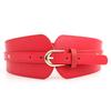 Vintage Elastics Wide Belt Women Fashionable Waist Cincher PU Leather Belt for Party and Daily Wear