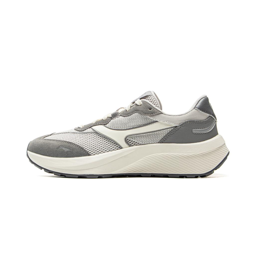 Li Ning Zeng Rong M500 Vielseitig Retro Dicke Sohle Modetrend Stoßdämpfung Rutschfest Unterstützung Langlebig Low-Top Freizeitschuhe Herren Sneaker AGCV069-1