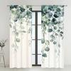 2pcs Lush Greenery Bliss Printed Blackout Door Curtains, Ideal for Living Room, Bedroom, Study, and Home Decoration