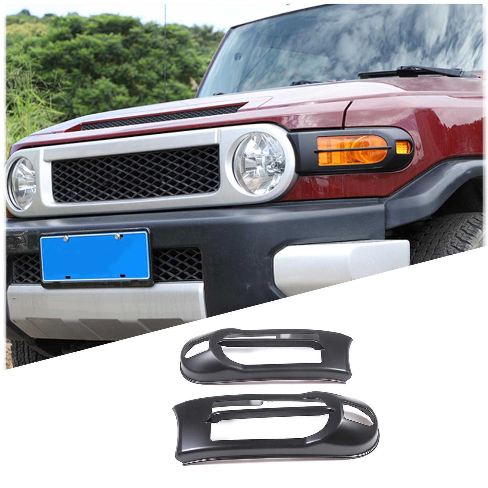 

Для Toyota FJ Cruiser 2007-2026 ABS Глянцевий чорний Автомобільні Передні Протитуманні Фари Бампер Рамка Оздоблення Кришка Фари Аксесуари