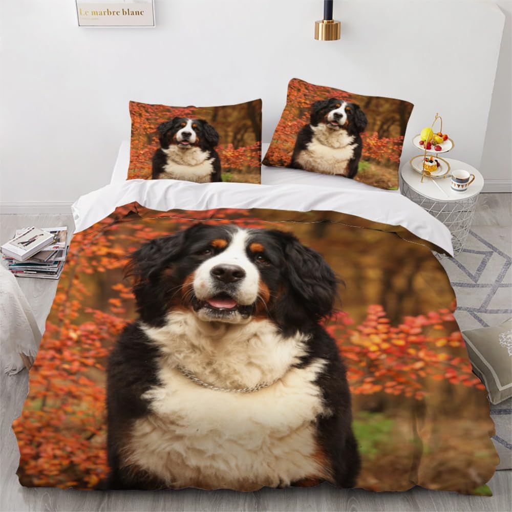 Berner Sennenhund Weiche Bettbezug Einzelbett Schöner Haustierhund Bettwäsche Set Für Junge Jungen Junge Mädchen Mikrofaser Schönes Tier Warme Deckenbezug 2/3