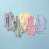Jumpsuit Romper Baby Boy Boy Clothing Long Sleeve Newborn Spring Casual Round Neck Colorful Years Cotton 9296 Blue [Misia Luxury] Children's 0-2