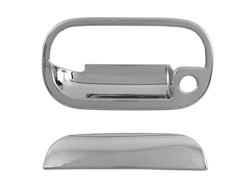BRIGHTZ Custom JF1 JF2 Chrome Rear Gate Door Handle Cover Knob Plate Set JF F1 F2 1 2 Custom NBOX N Box N Box NBOX Custom Custom N Box Custom N Box
